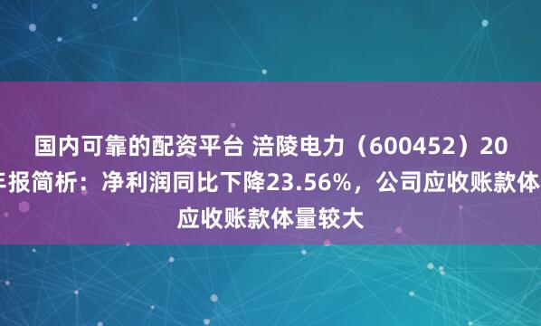 国内可靠的配资平台 涪陵电力（600452）2025年年报简析：净利润同比下降23.56%，公司应收账款体量较大